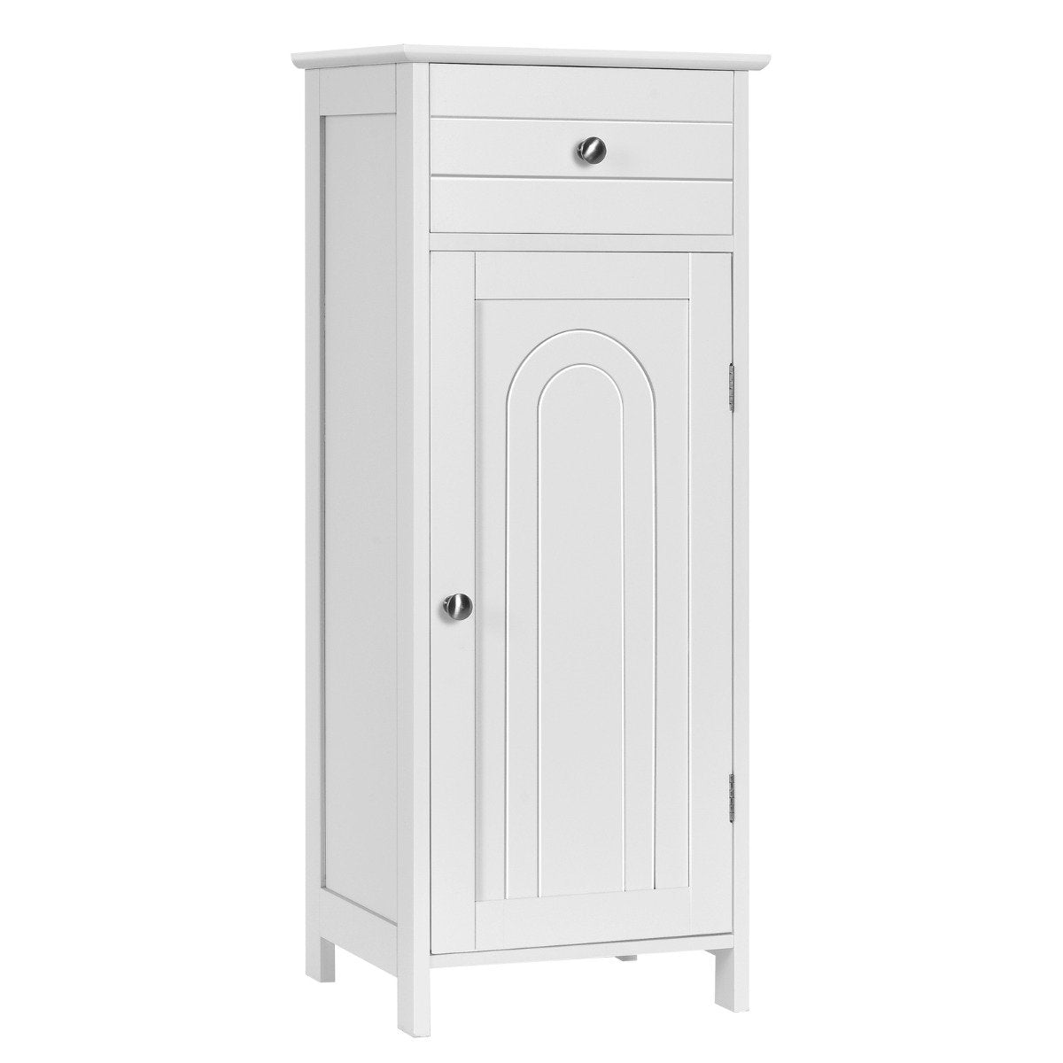 Bathroom Floor Cabinet Freestanding Cabinet with Drawer Bathroom Cabinet 35.6 x 30.5 x 88 cm White