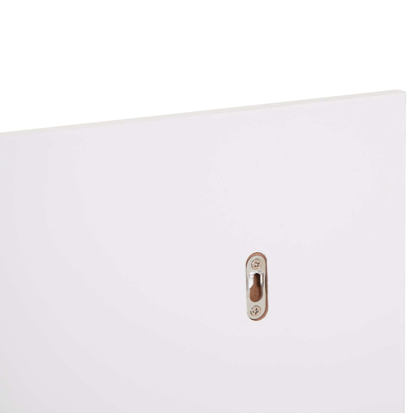 Bathroom wall mirror with 3 shelves, White MDF 60x10x48cm