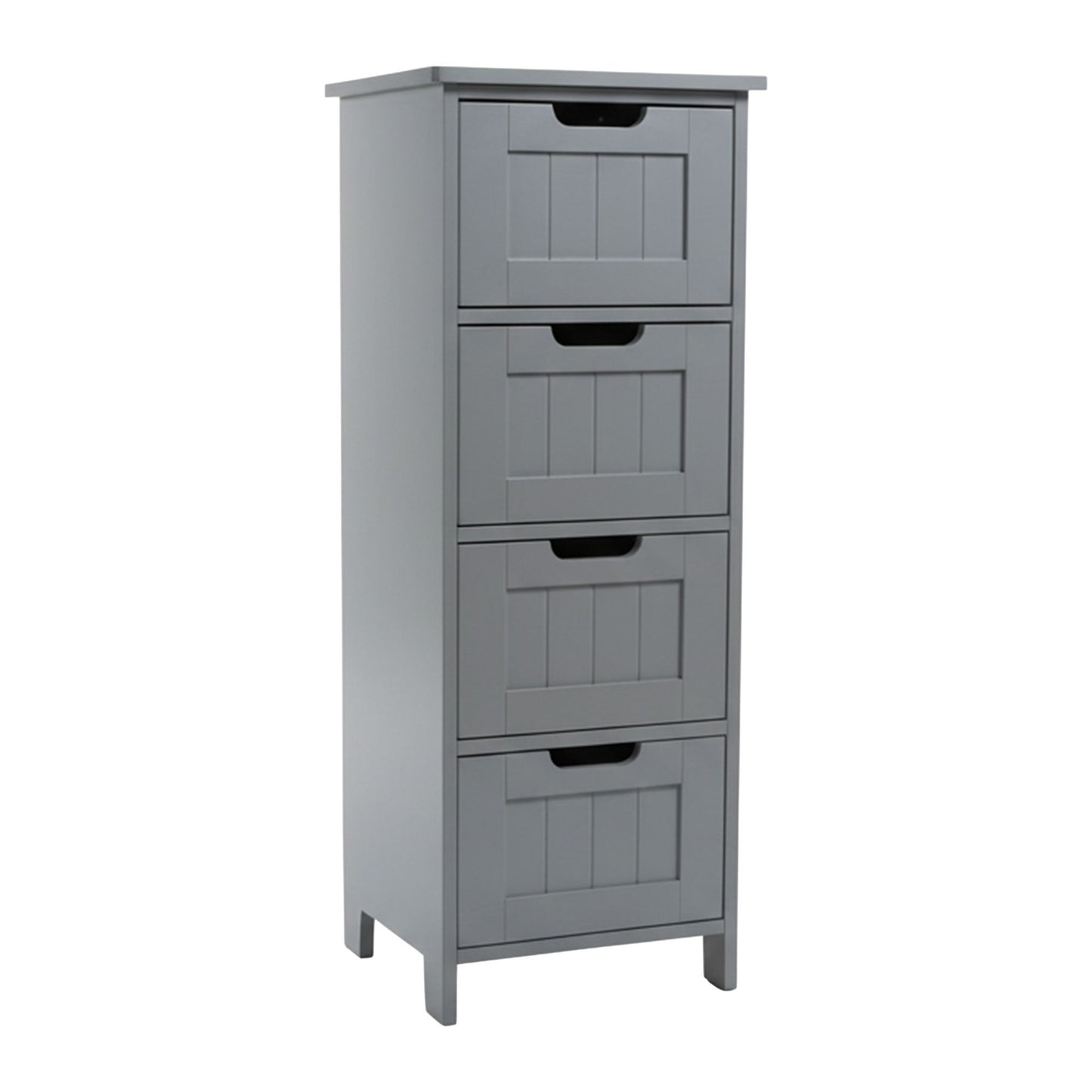 Bathroom Storage Cabinet, 4 Drawers, Space-Saving Design