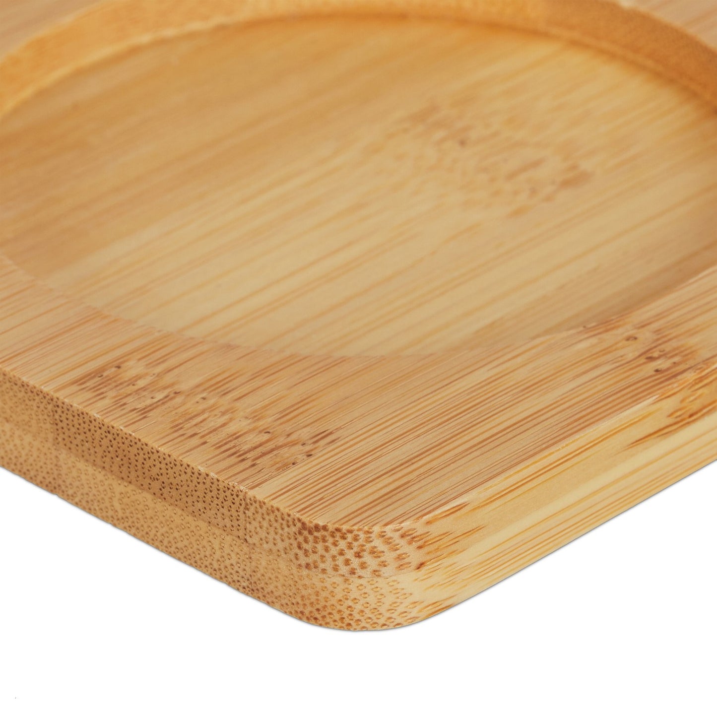 Bathroom Storage Set with Bamboo Lids and Tray
