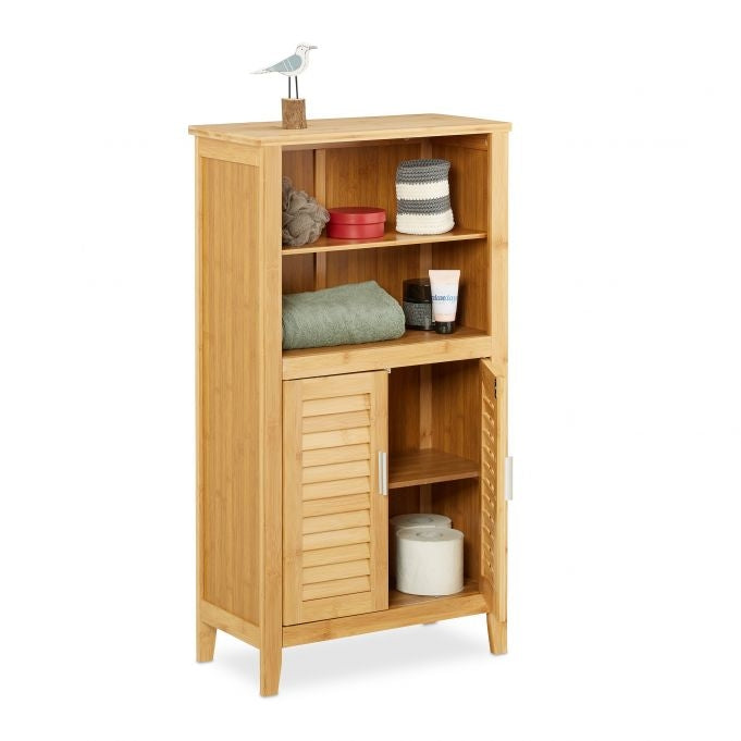 Bathroom cabinet LAMELL bamboo