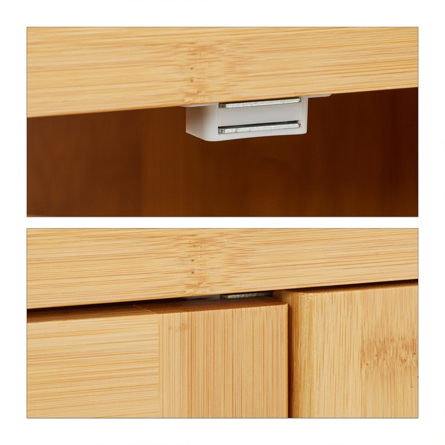 Bathroom cabinet LAMELL bamboo