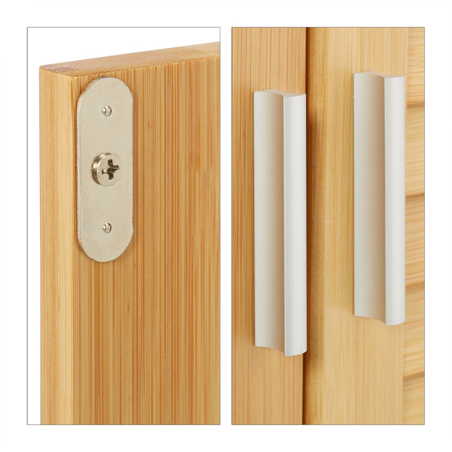 Bathroom cabinet LAMELL bamboo