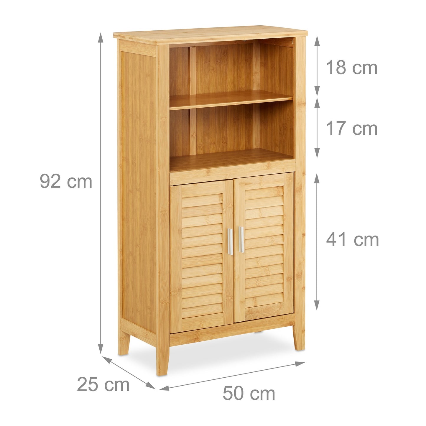 Bathroom cabinet LAMELL bamboo
