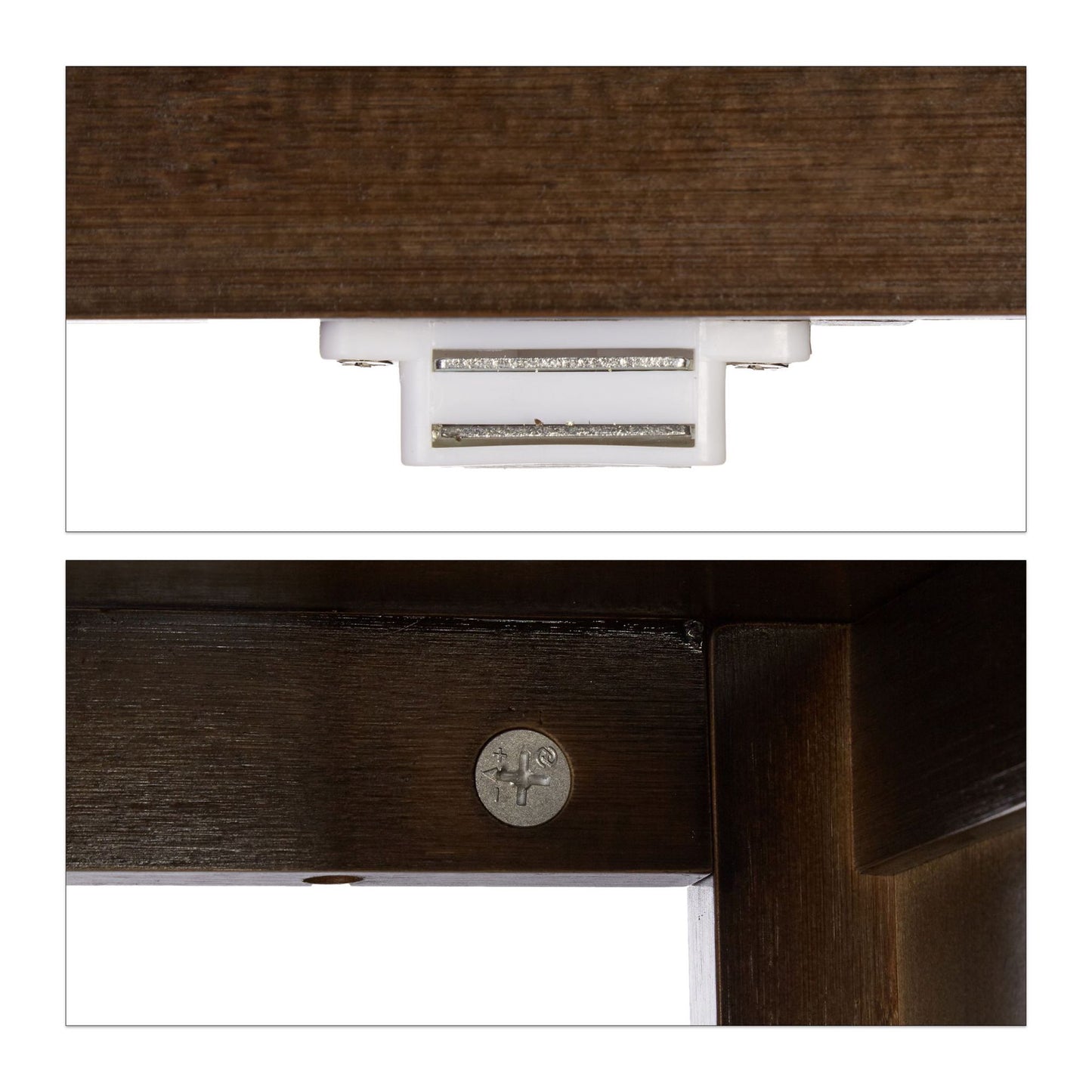 Bathroom cabinet dark brown LAMELL