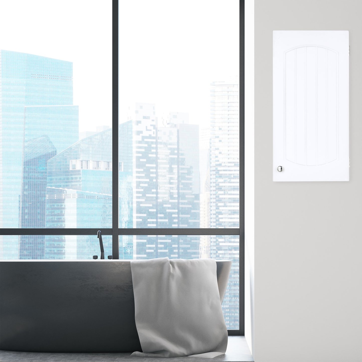 Bathroom cabinet wall