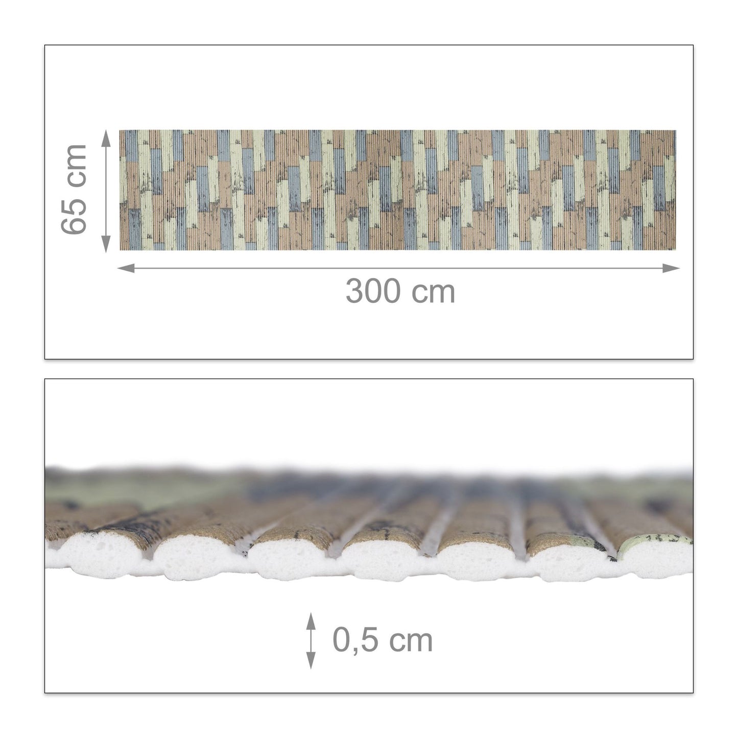 Bathroom mat in soft foam