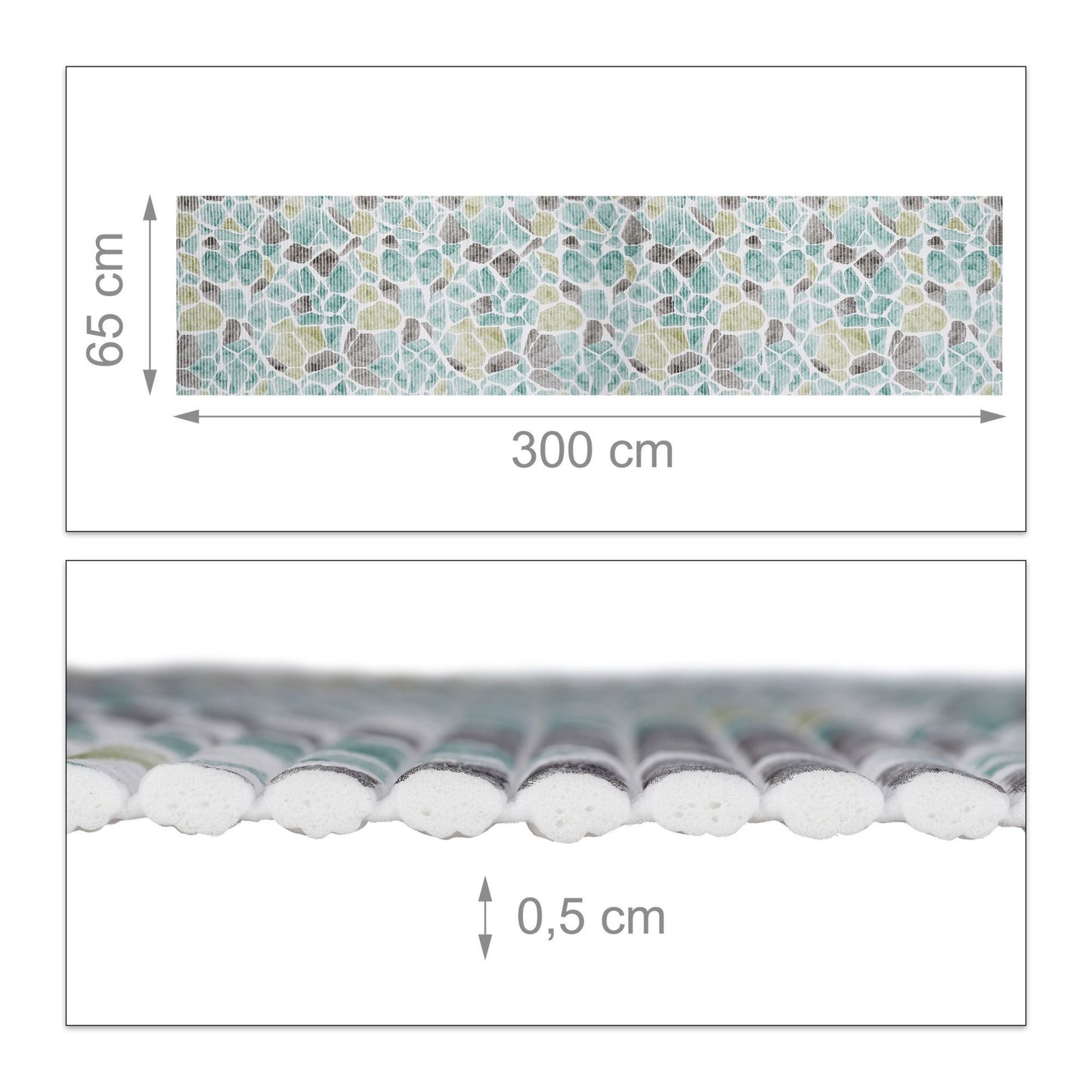 Bathroom mat in soft foam