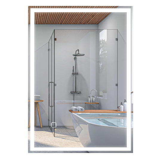 LED Bathroom Mirror, Touch Sensor, Anti-Fog, 50x70 cm