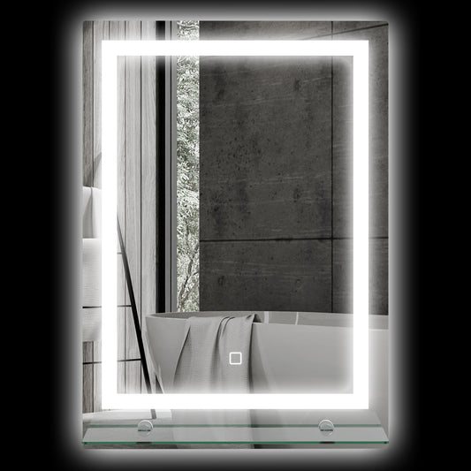 Bathroom mirror with Touch Switch, 3 light colours, 50x70 cm