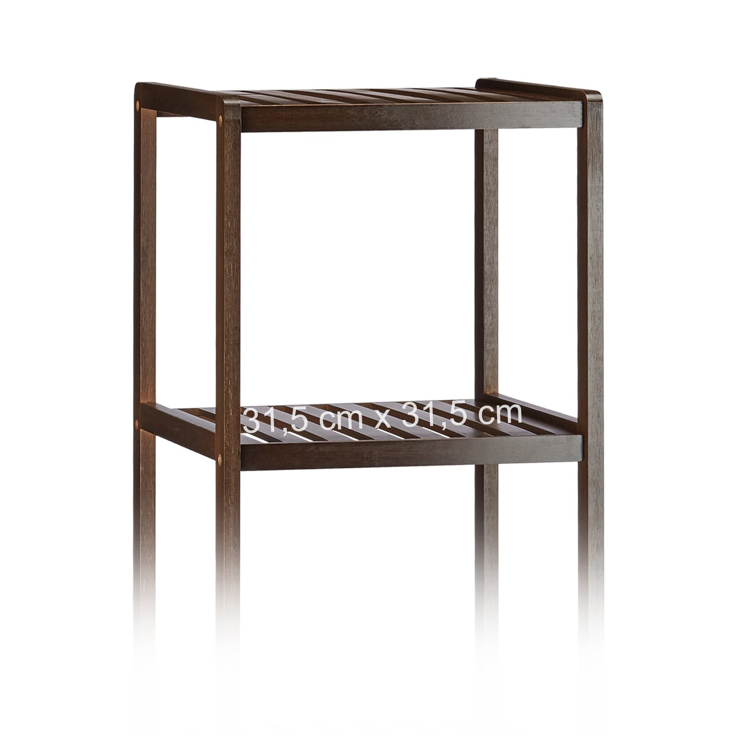 Bathroom shelf bamboo dark brown
