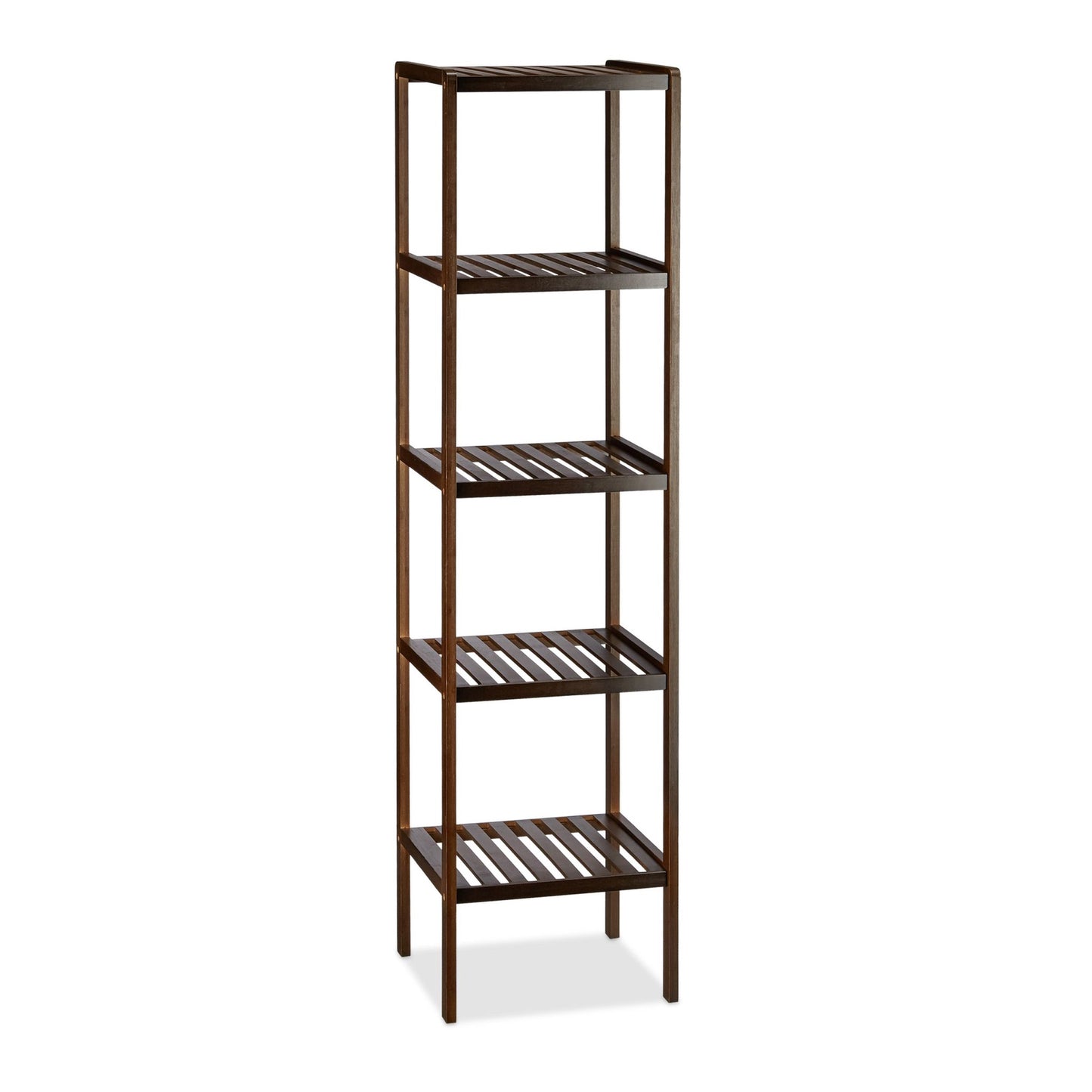 Bathroom shelf bamboo dark brown