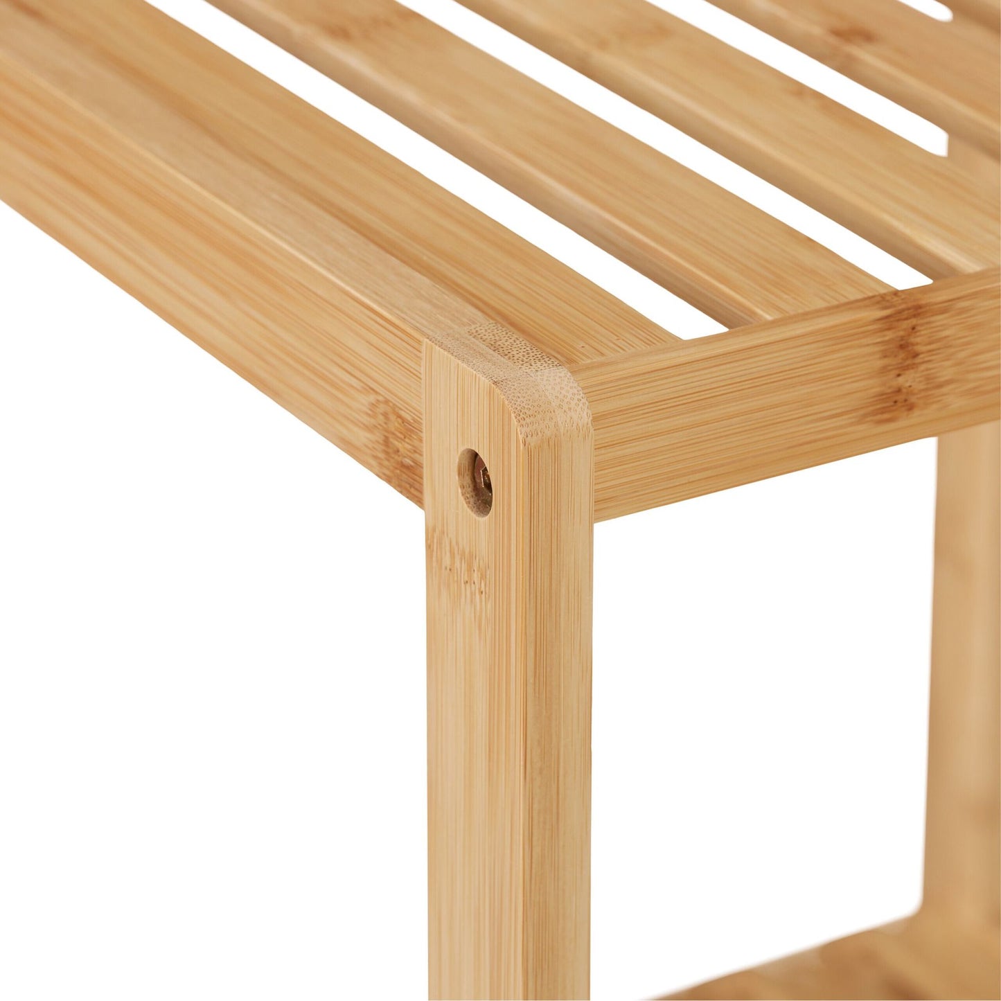 Bathroom shelf in bamboo 4 shelves