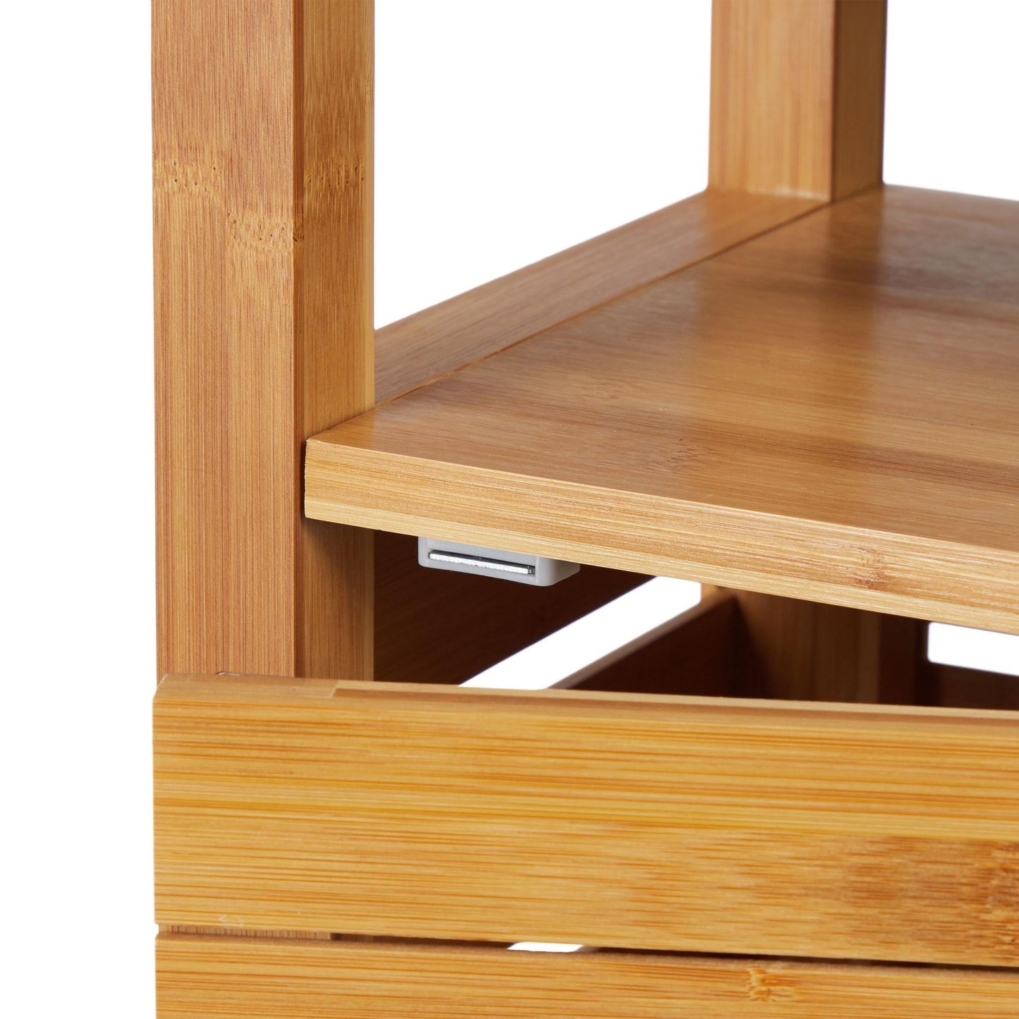 Bathroom shelf in bamboo 6 shelves