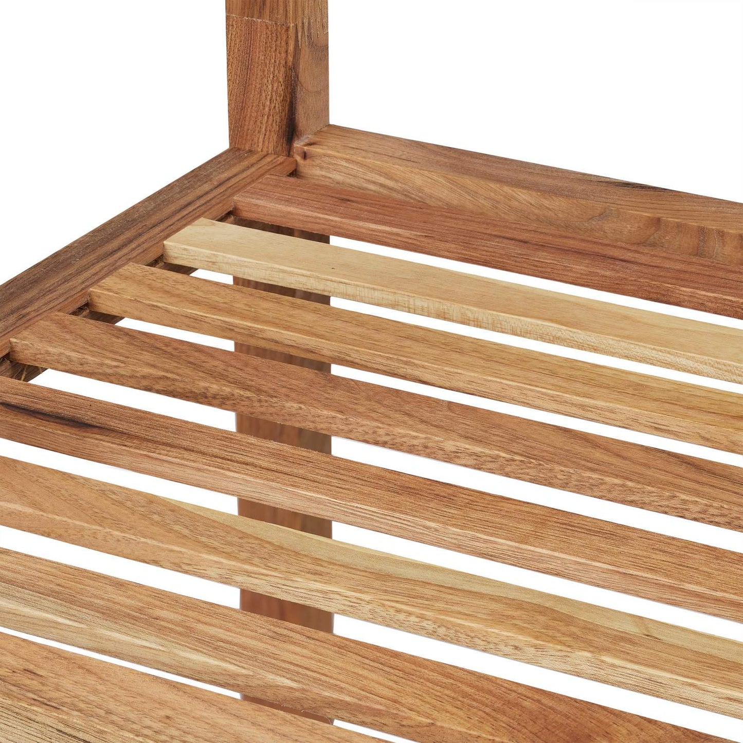 Bathroom shelf in walnut with 4 shelves