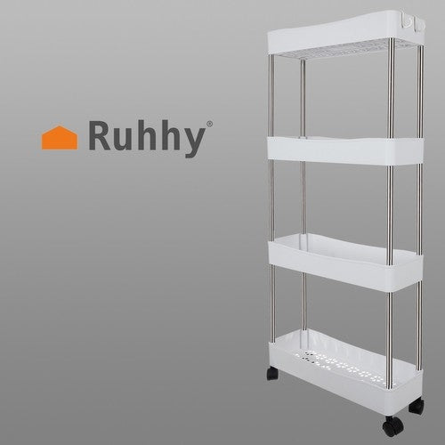 Bathroom shelf on wheels Ruhhy 24291