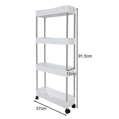 Bathroom shelf on wheels Ruhhy 24291