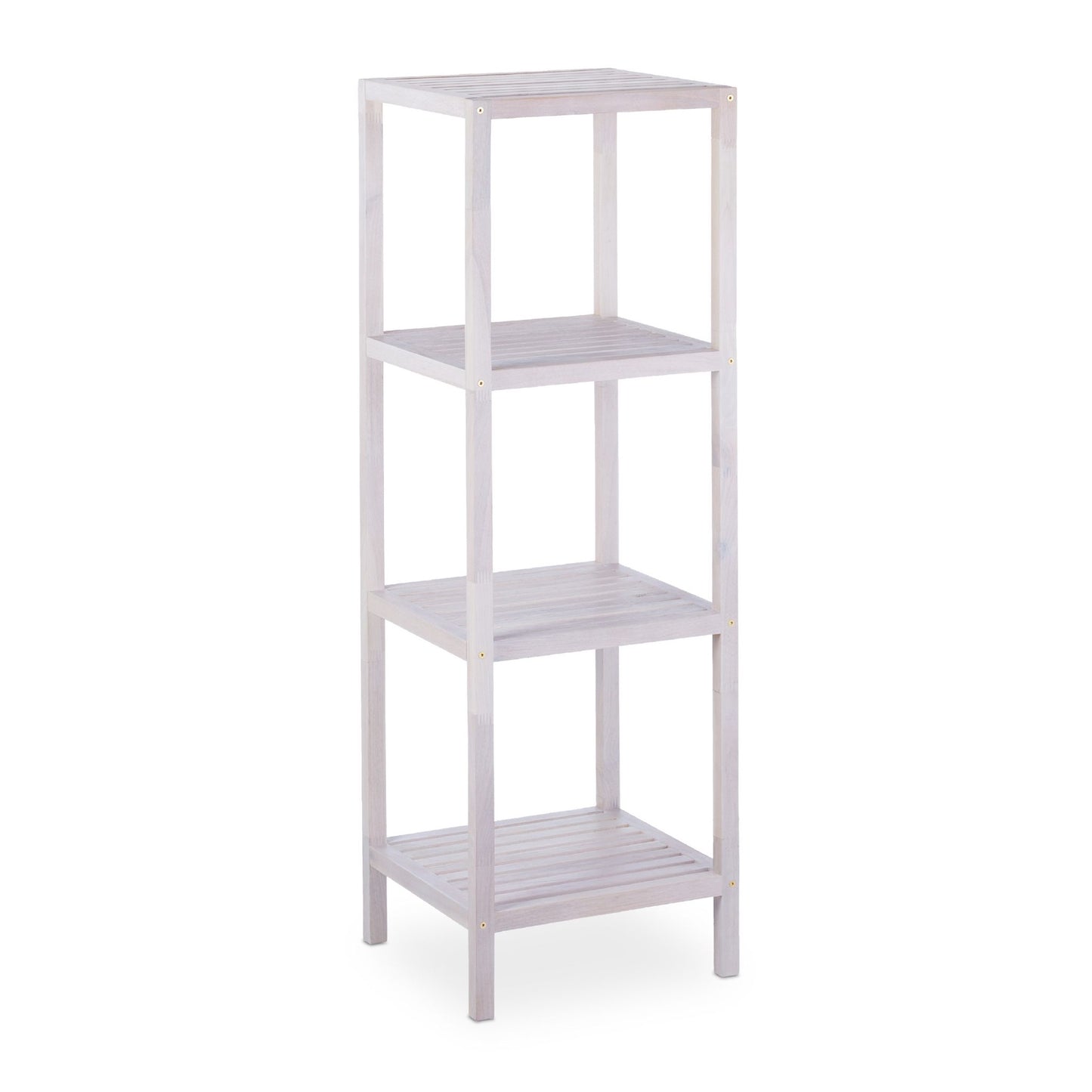 Bathroom shelf walnut white