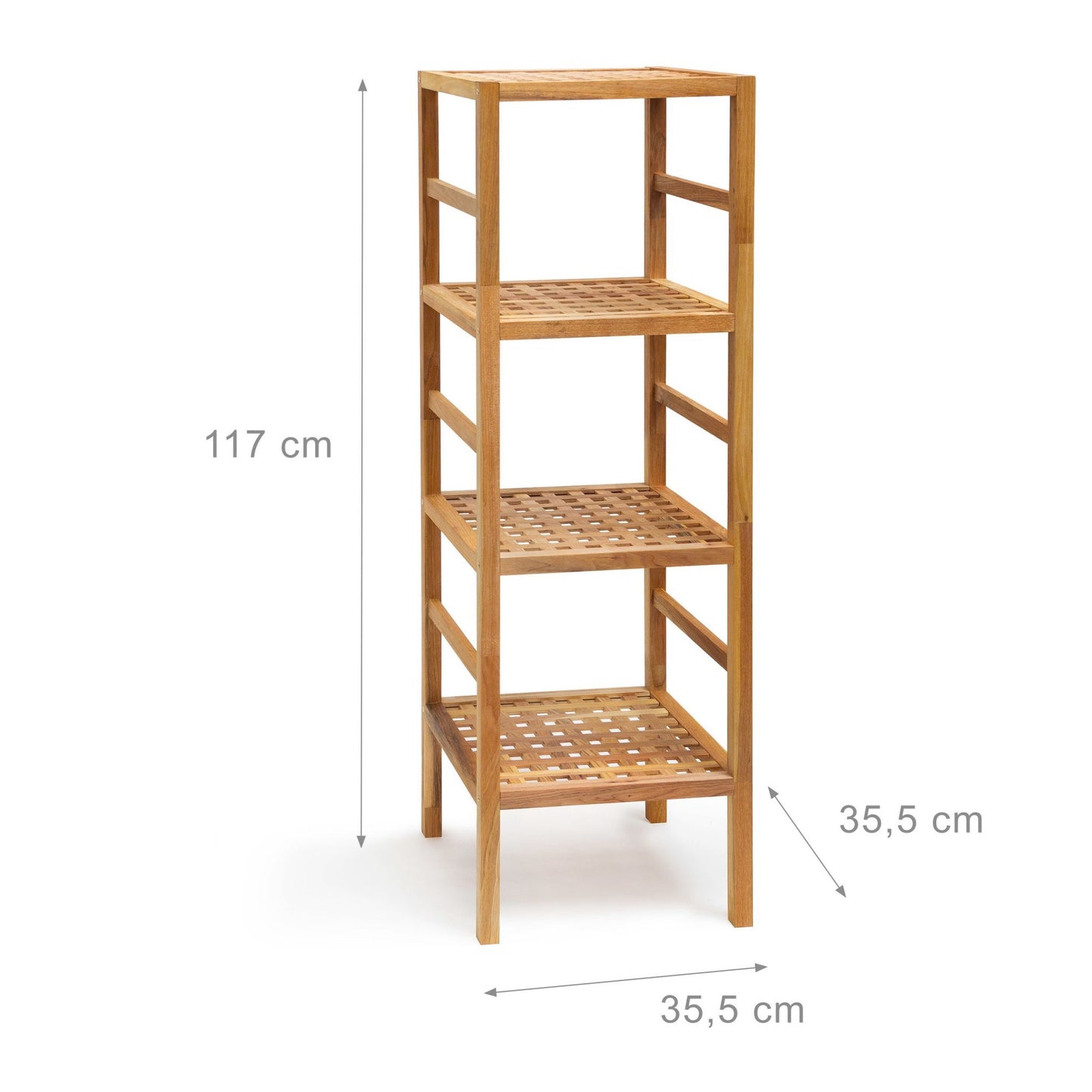 Bathroom shelf walnut wood