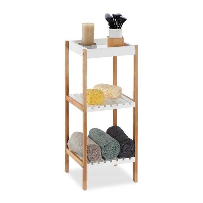 Bathroom shelf with 3 shelves