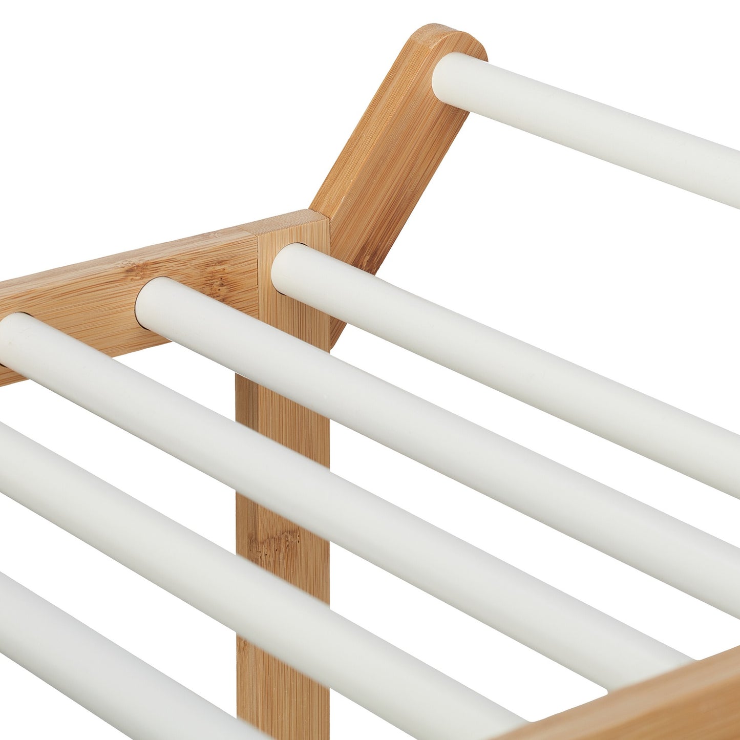 Bathroom shelf with towel holder
