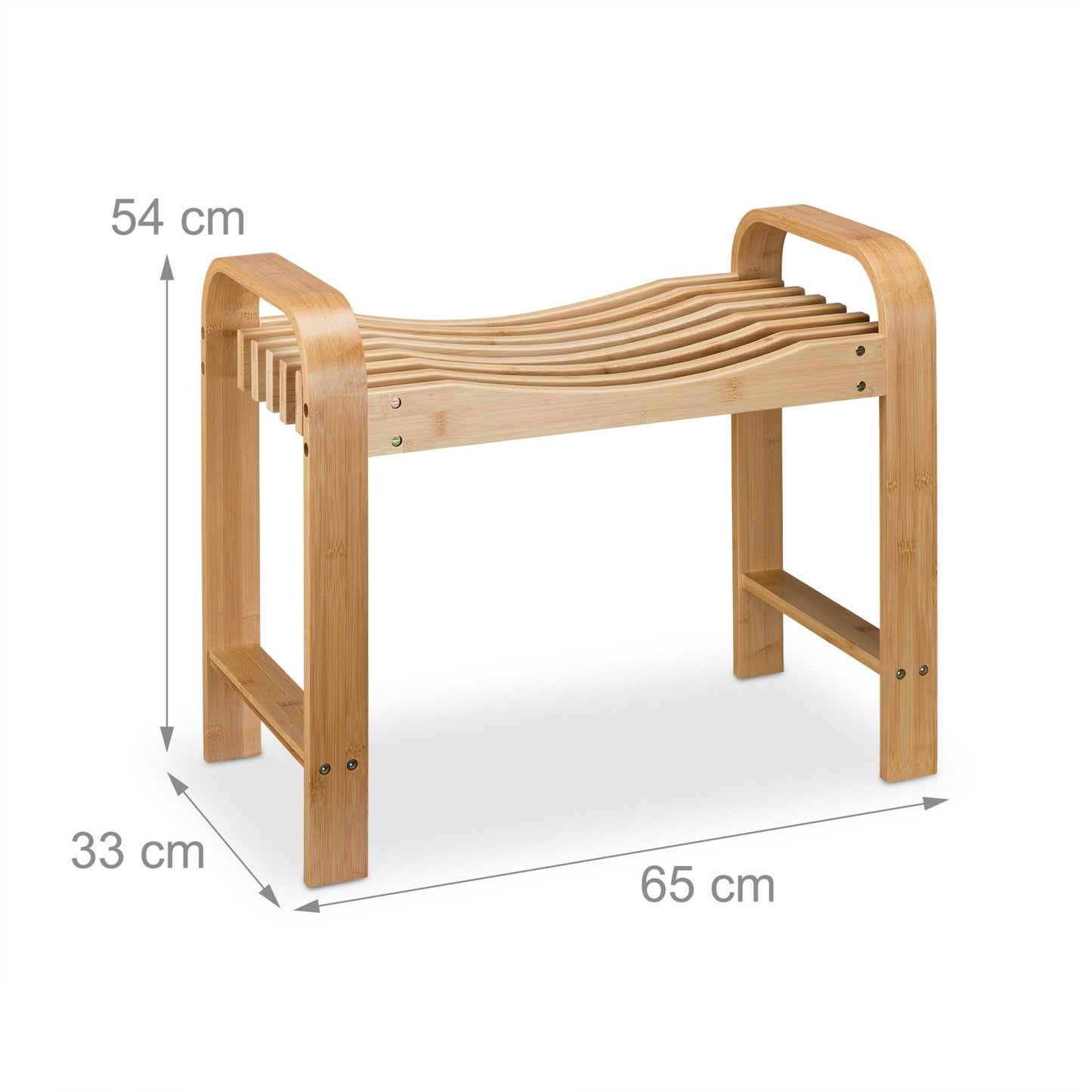 Bathroom stool with handle