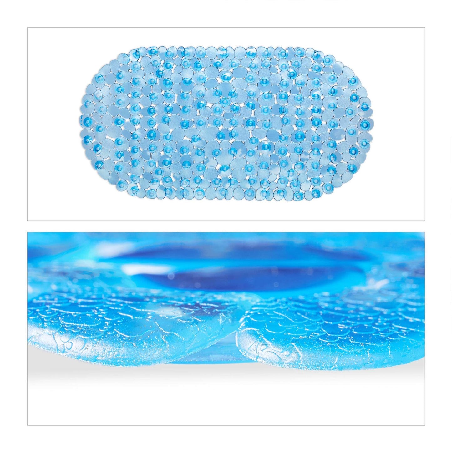 Bath rug in stone look