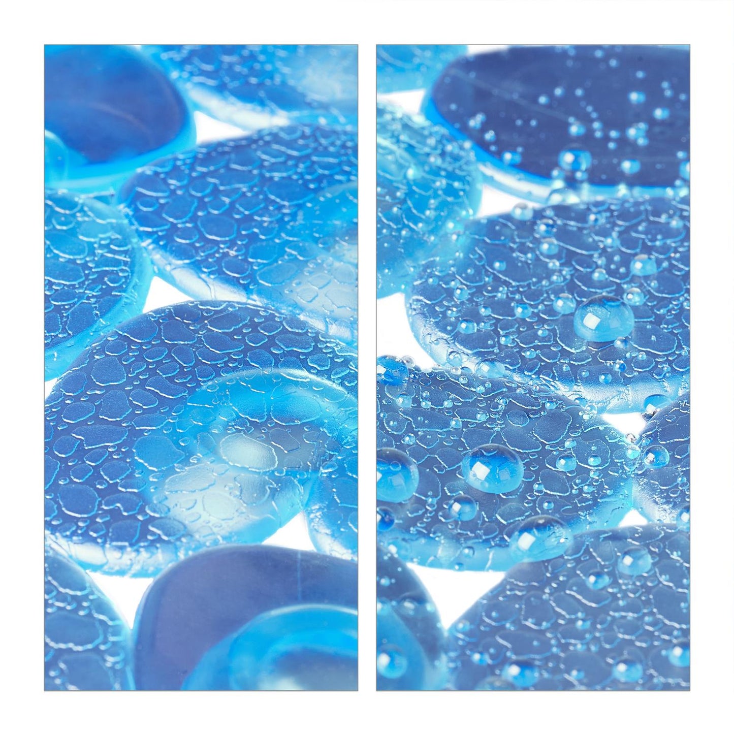 Bath rug in stone look