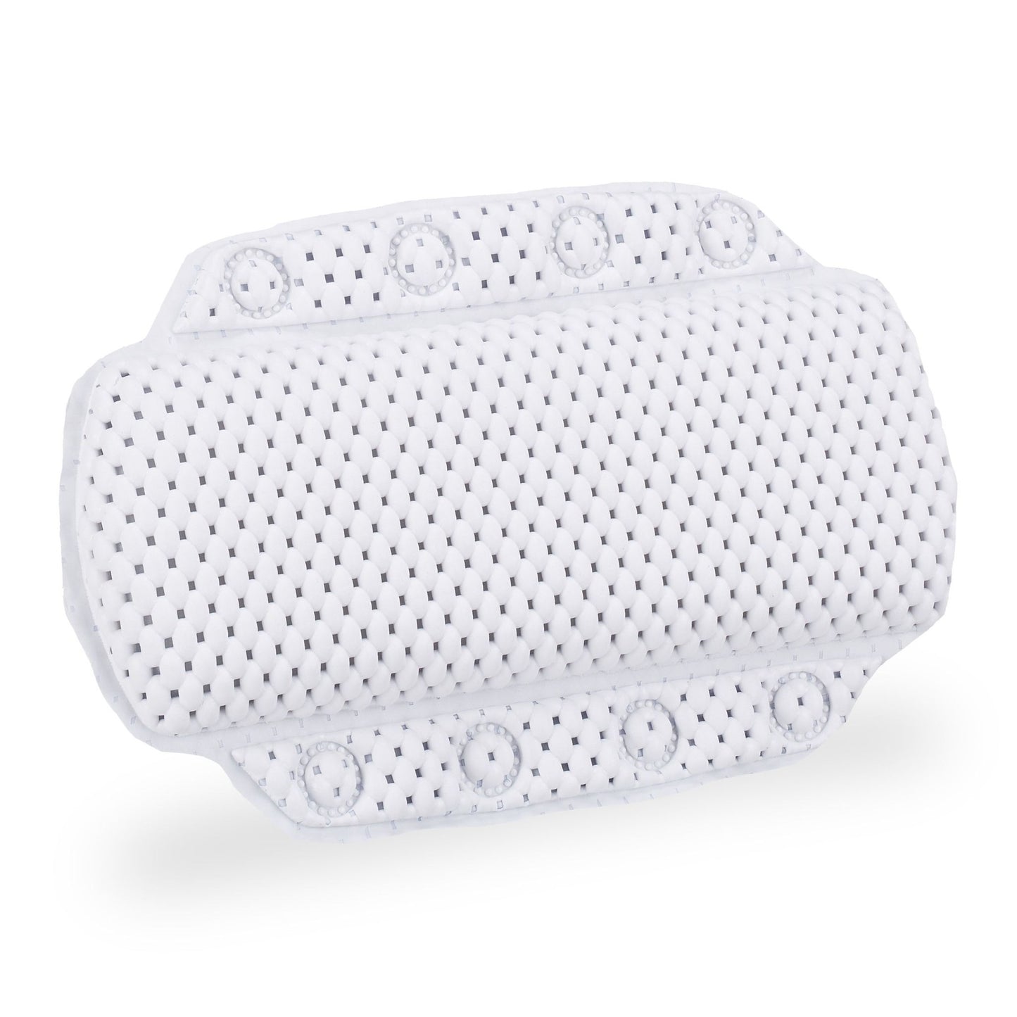 Bathtub pillow with suction cups