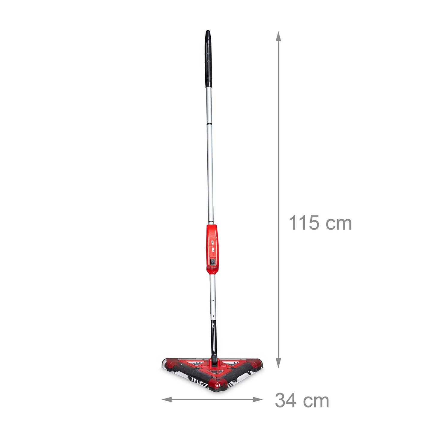 Battery-powered broom without bag