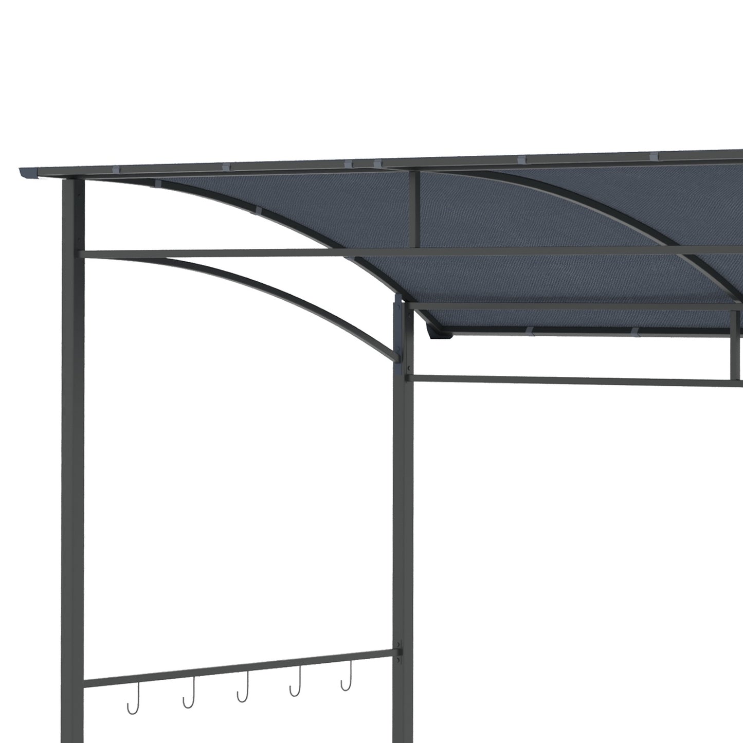 BBQ Gazebo Grill canopy, Waterproof UV resistant, Grey
