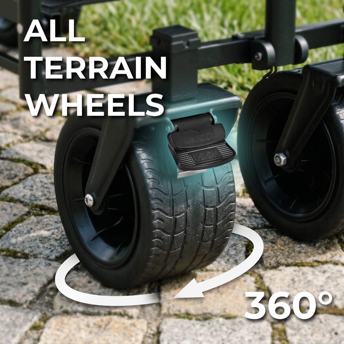Beach Cart 140L, Foldable Bench Seat – All-Terrain