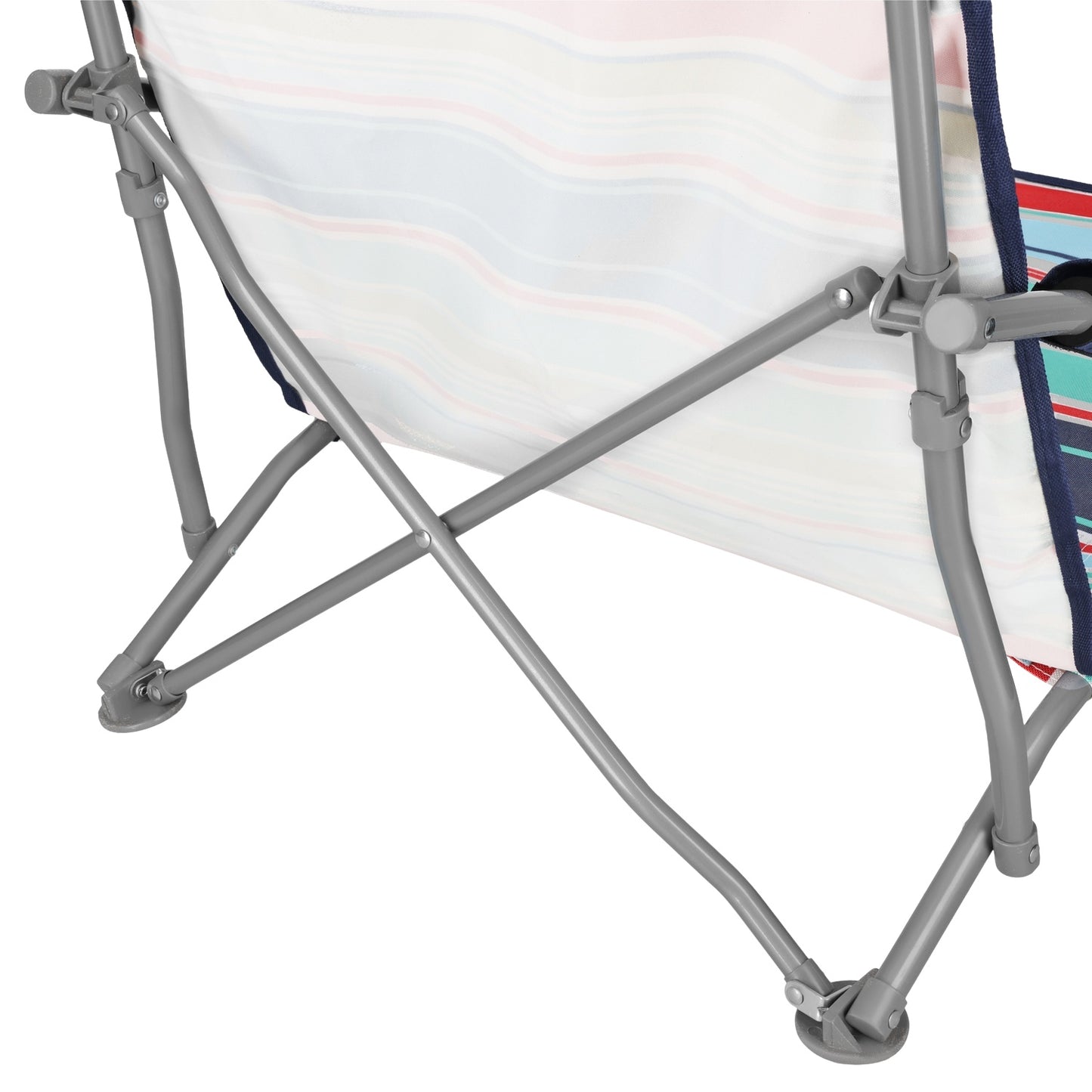 Beach Chair, Foldable, Blue-Red, Portable