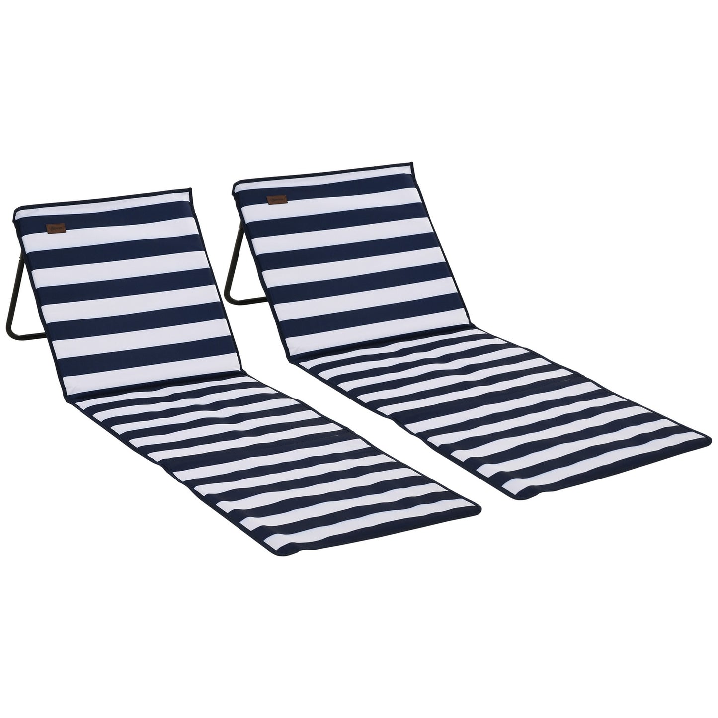 Foldable beach mat, adjustable with carrying and magazine bag