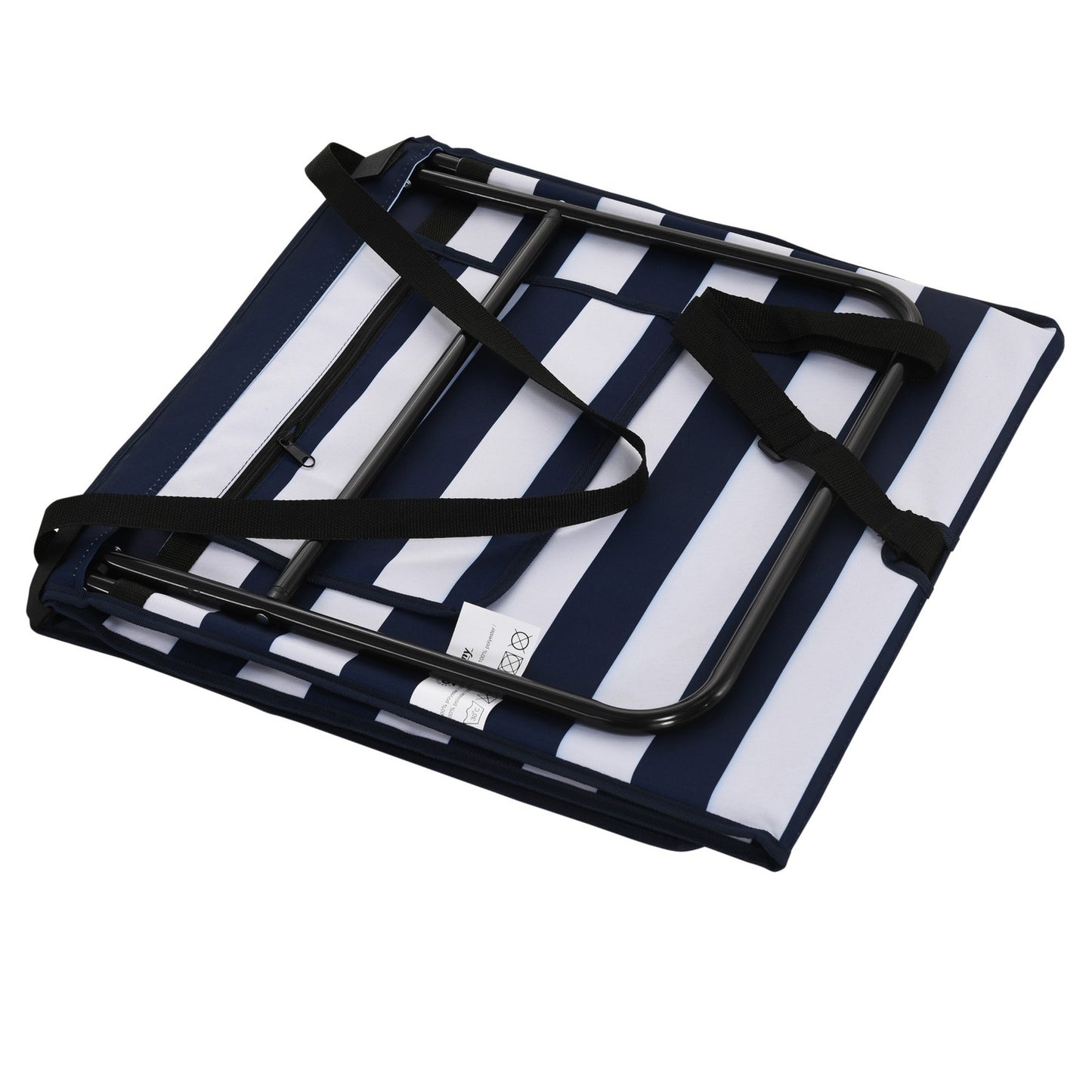 Foldable beach mat, adjustable with carrying and magazine bag