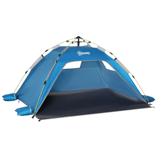 Pop Up beach tent with sun protection, suitable for 1-2 people