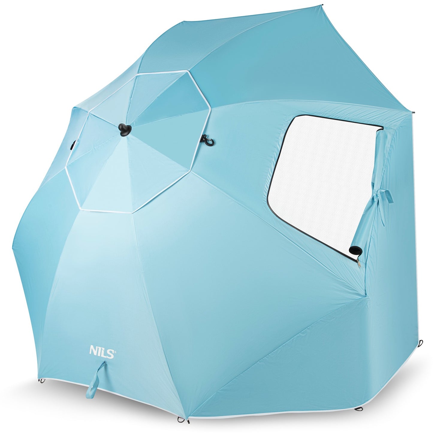 Beach Umbrella Windscreen 2-in-1 XXL 240cm Blue