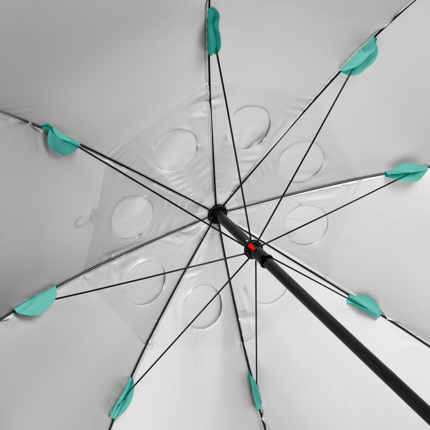 Beach Umbrella Windscreen 2-in-1 XXL 240 cm Green