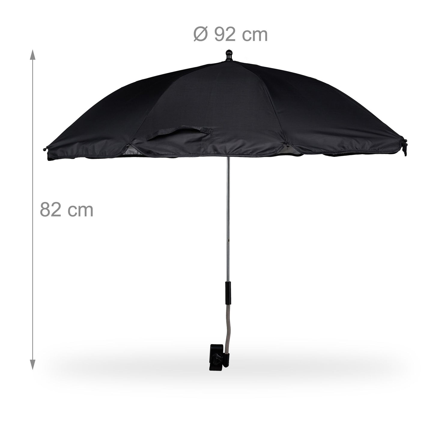 Beach mat with parasol