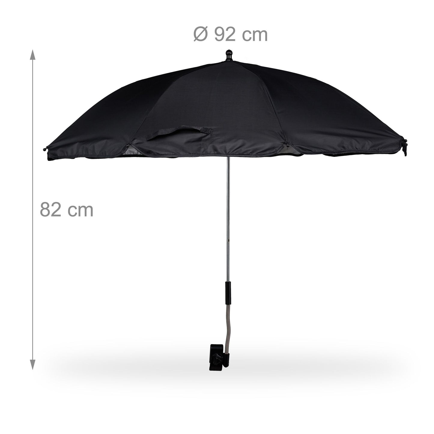 Beach mat with parasol