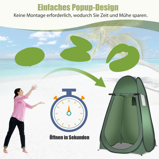 Beach shower tent changing tent toilet tent side tent large tent cabin folding green