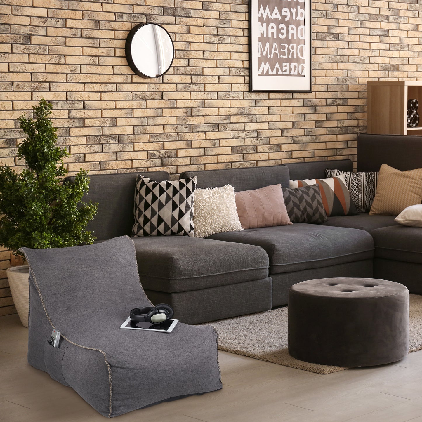 Bean Bag with Backrest