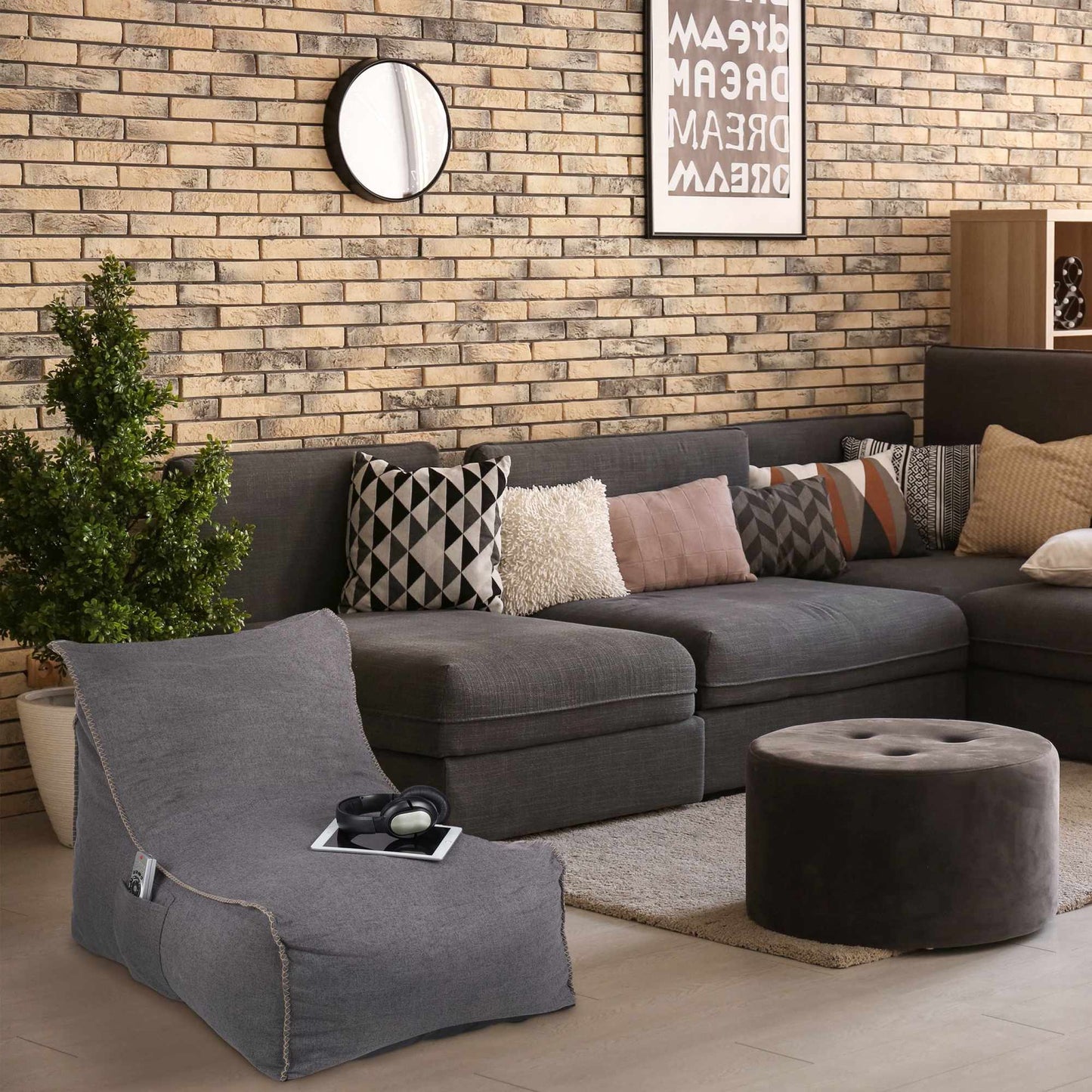 Bean Bag with Backrest