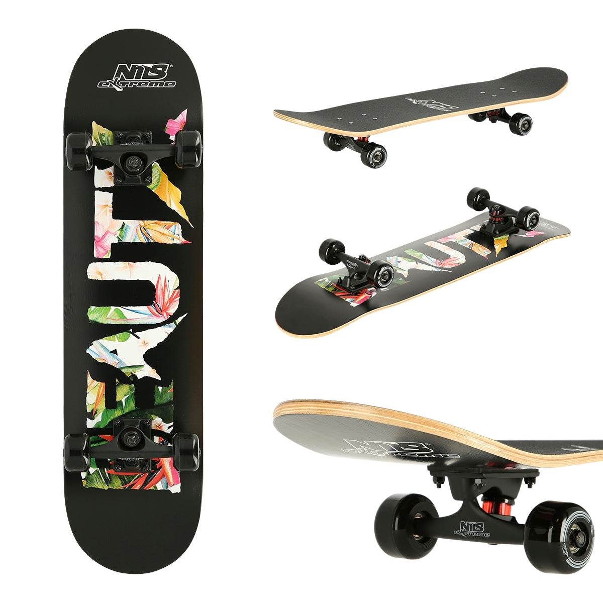 Beauty Skateboard, 31"" Maple Deck, Double Kick