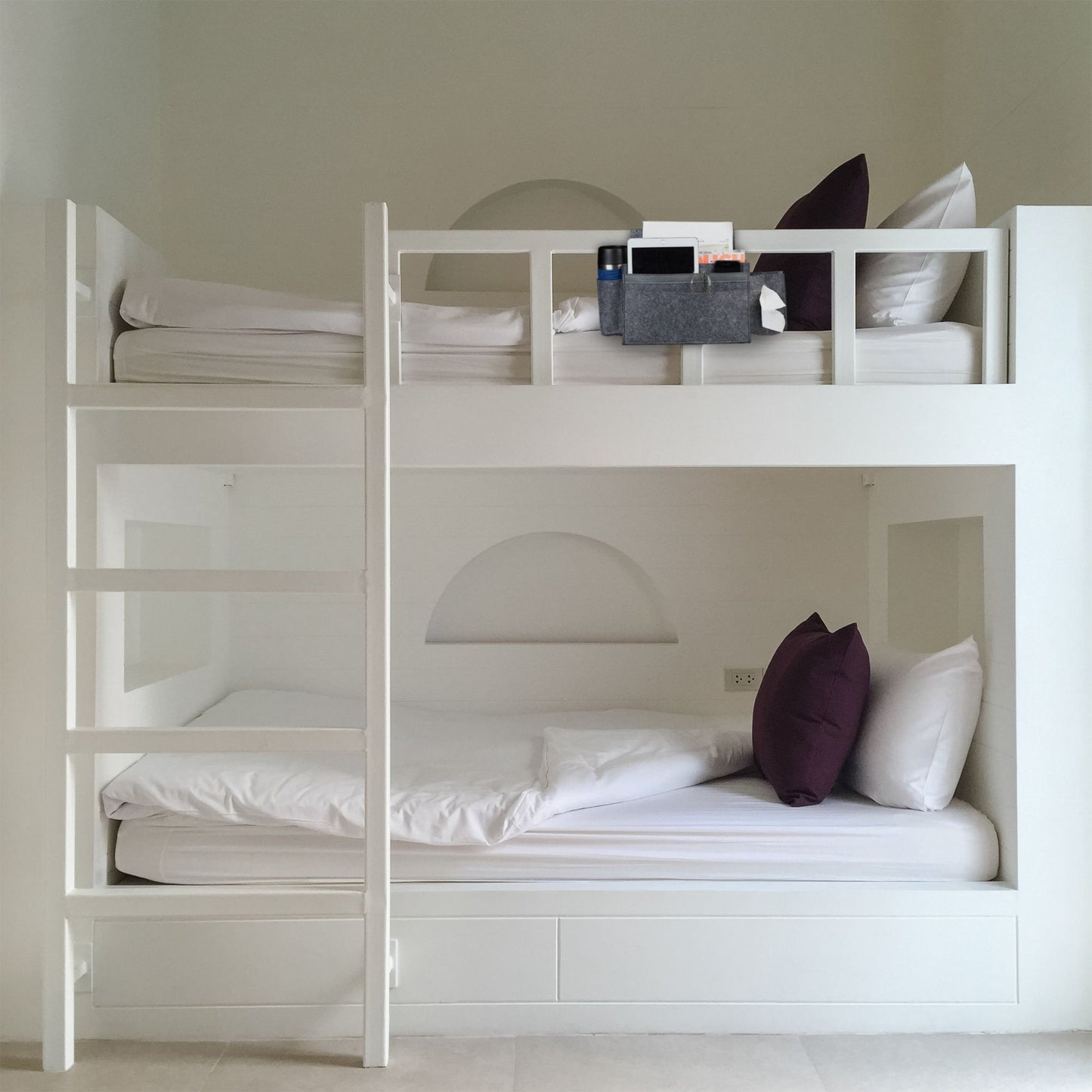 Bed bag for loft bed made of felt