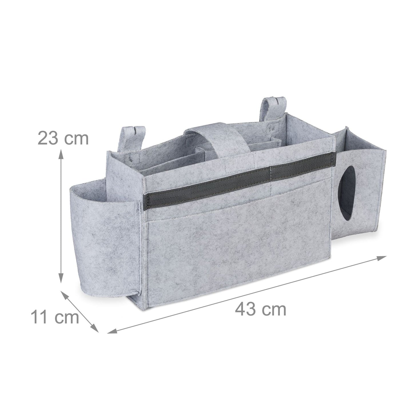 Bed bag for loft bed made of felt