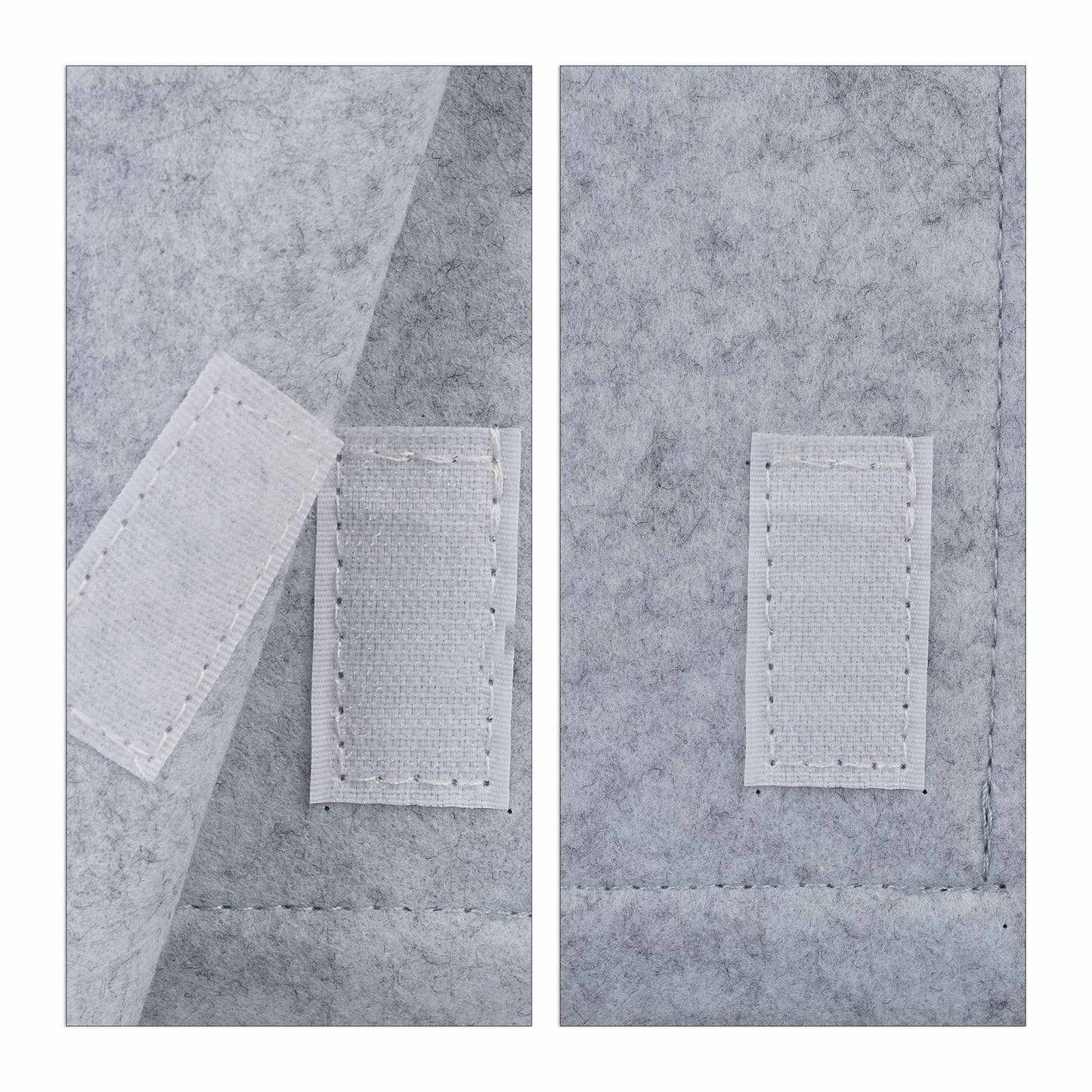 Bed bag with velcro fastening