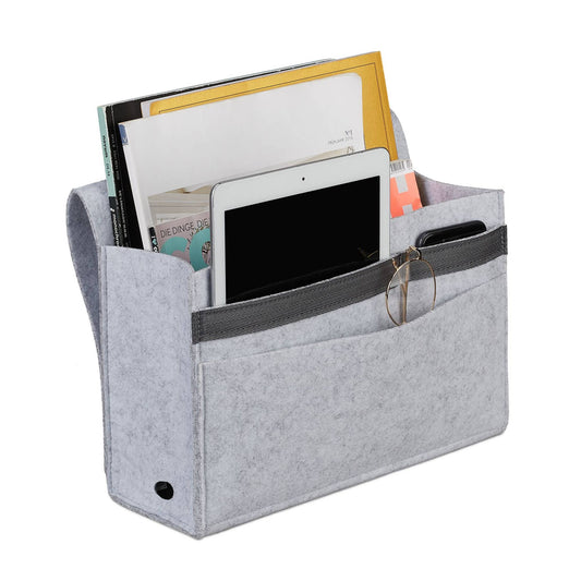 Bed bag with velcro fastening