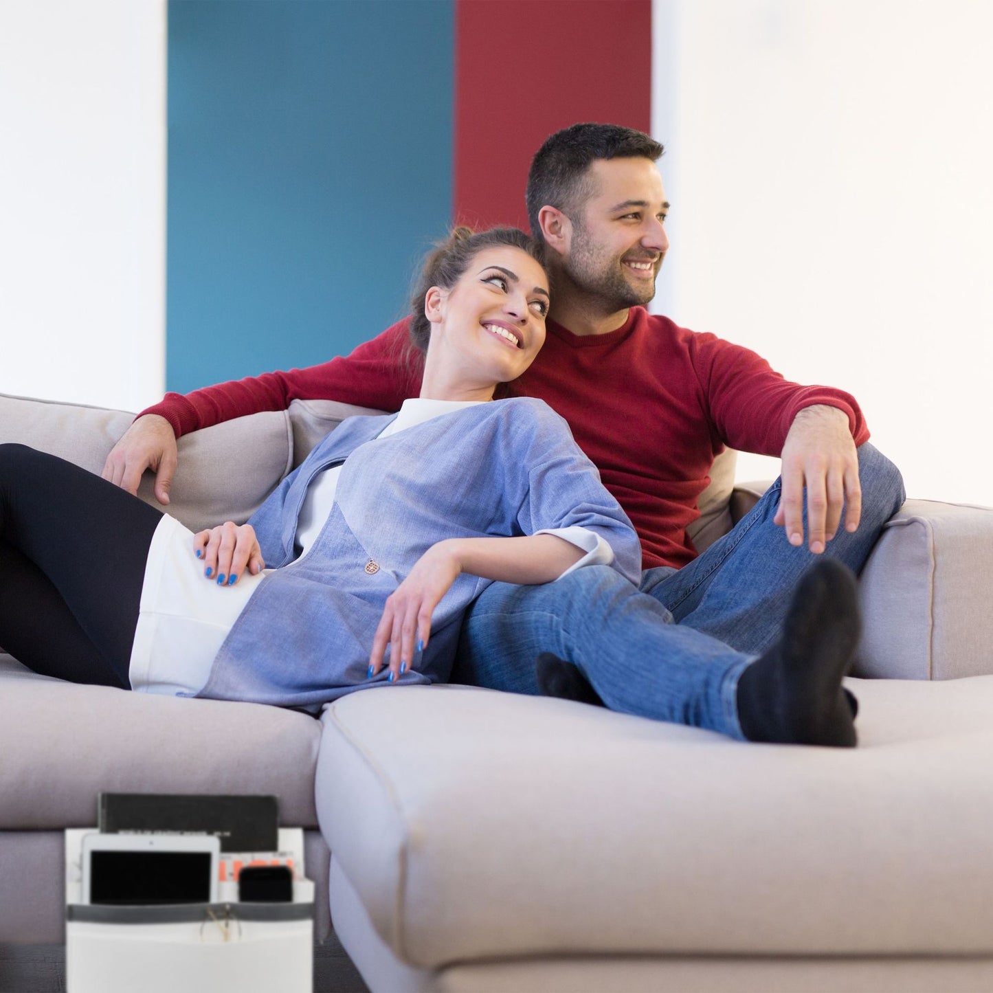 Bed bag with velcro fastening