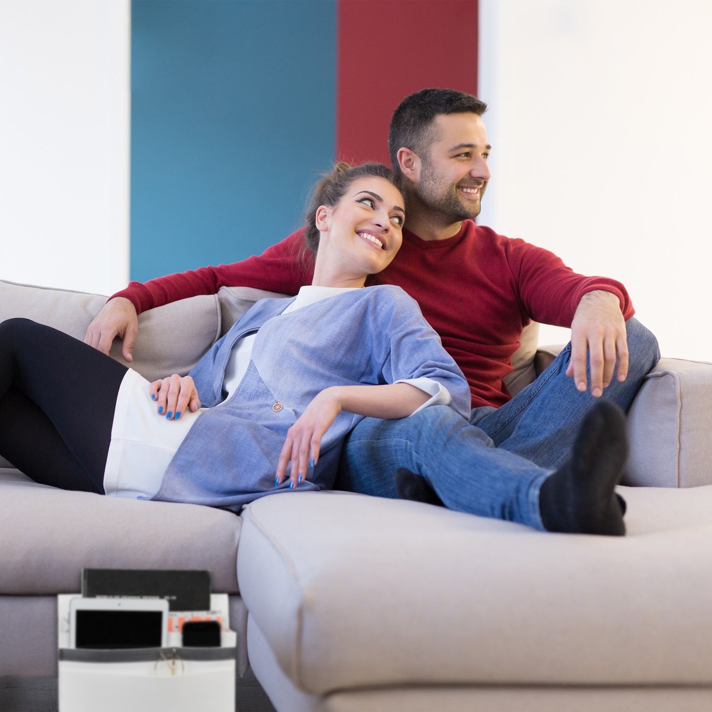 Bed bag with velcro fastening